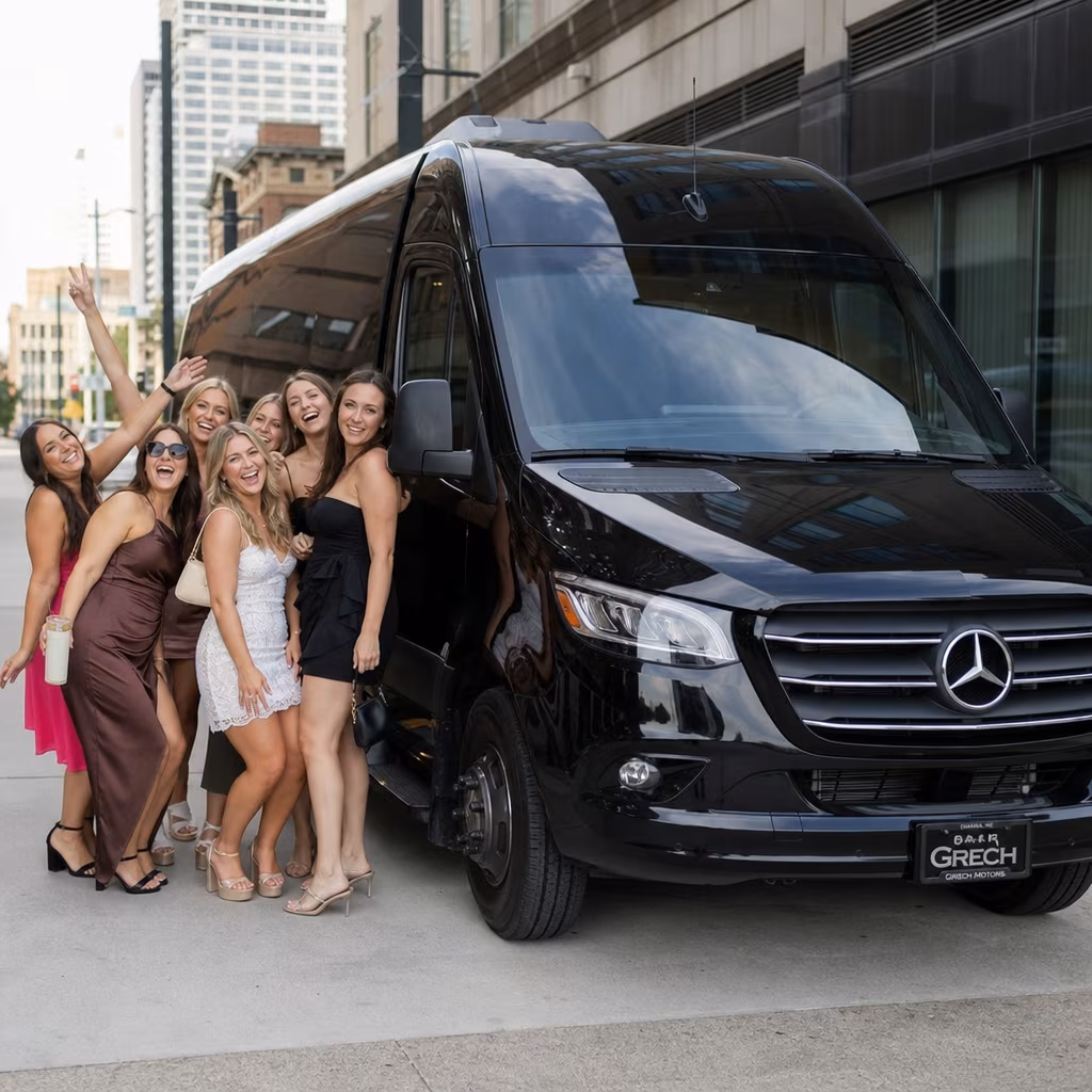 Bachelor and bachelorette party bus